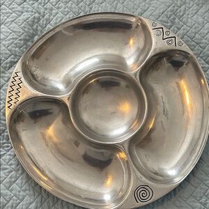 The Wilton Company pewter serving platter almost 14”diameter good condition